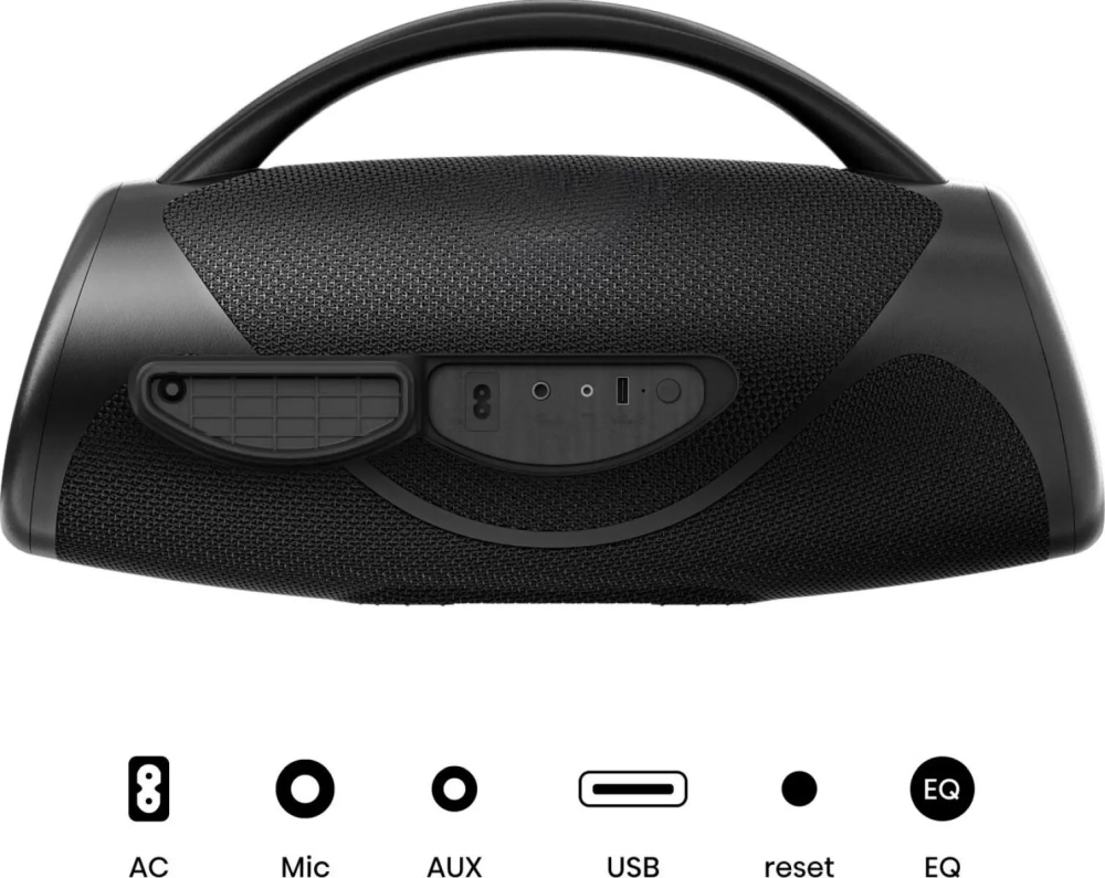 Hisense VoyageBoom Bluetooth speaker, 360W, up to 24 h, IP67, power bank, bass boost, black