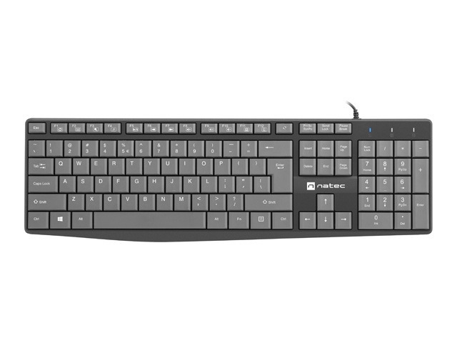 Клавиатура Natec Nautilus SLIM Black-Grey US layout