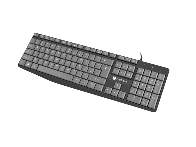 Клавиатура Natec Nautilus SLIM Black-Grey US layout