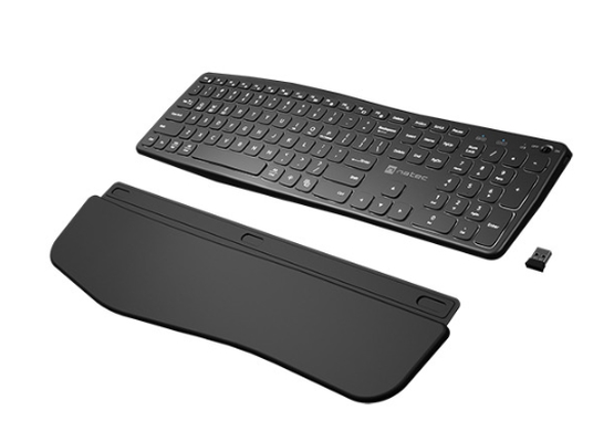 Безжична клавиатура NatecPORIFERA x-scissors, backlit ergonomic us layout