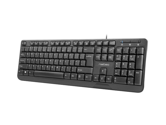 Клавиатура Natec Keyboard Trout US Layout Slim Black