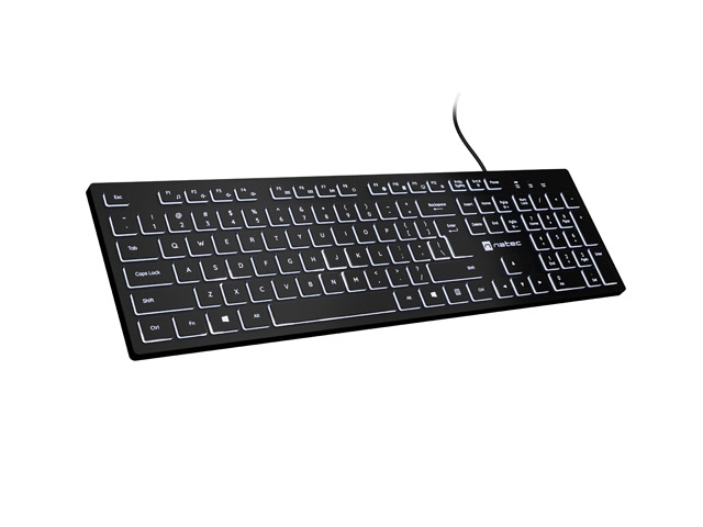 Natec Keyboard Herring Glow US White Backlight