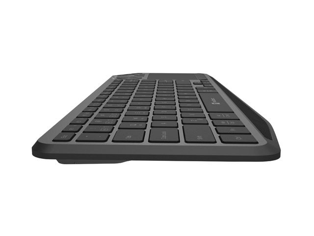 Natec Turbot 2 US Wireless Keyboard BT 2.4GHz with Touchpad Smart TV Black‑Gray