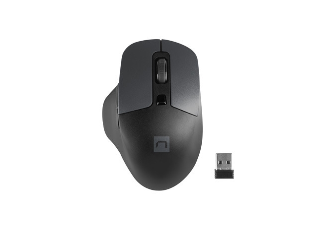 Безжична мишка Natec Blackbird 2 Silent 1600 DPI Optical Right Hand Adapted, Black