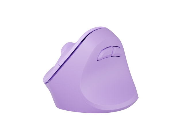 Wirelss mouse Natec Vertical Mouse Crake 2, 2400DPI Bluetooth 5.2 + 2.4 GHz Pure Lavender