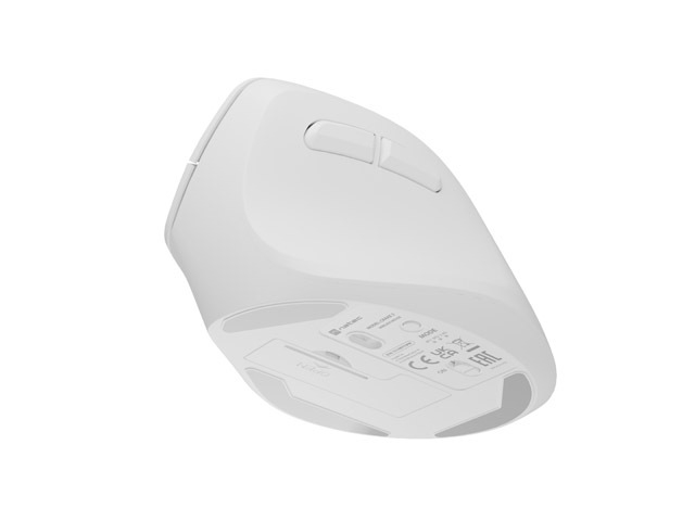 Безжична мишка Natec Vertical Crake 2 , 2400DPI Bluetooth 5.2 + 2.4 GHz White