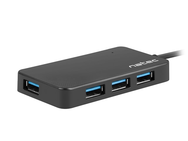 USB hub Natec HUB Moth USB 3.0 4-Port Black
