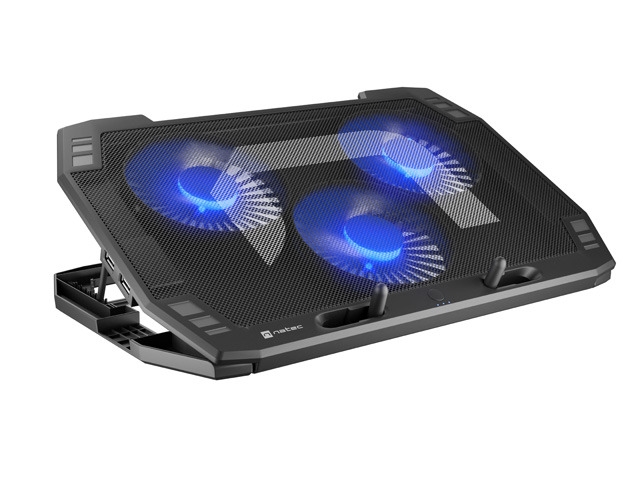 Охлаждаща система Natec Oriole 15.6-17.3 3 Fans, Led Light, 2 USB