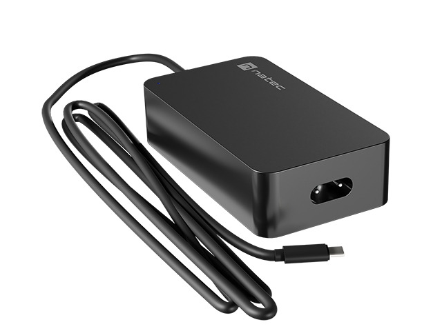 Универсално зарядно Natec Laptop-Tablet-SP Charger Grayling USB-C 65W