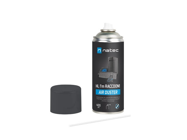 Спрей Natec Compressed Air Duster Raccoon 400 ml