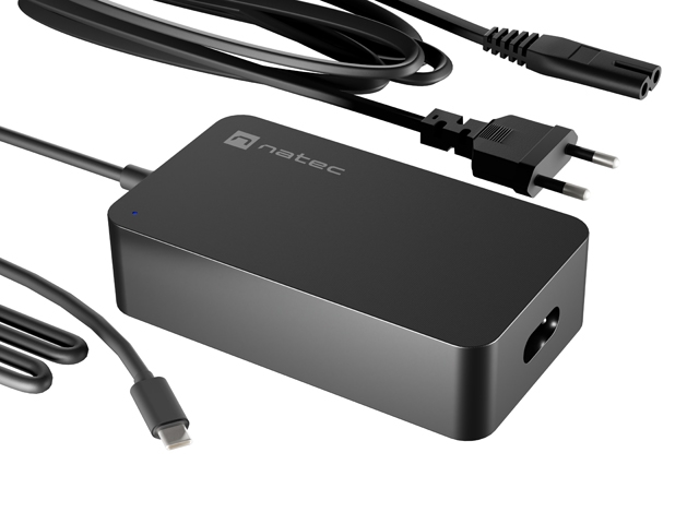 Зарядно Natec Grayling GAN USB‑C 65W за лаптопи таблети телефони