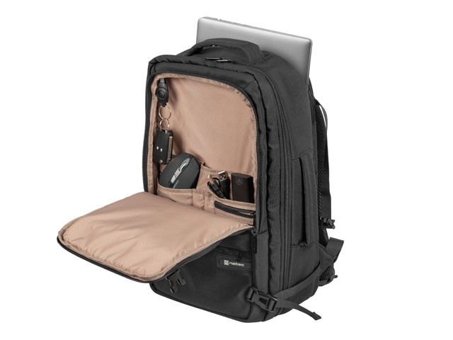 Раница Natec Camel Lite за лаптоп 15.6, обем 19 л, черна