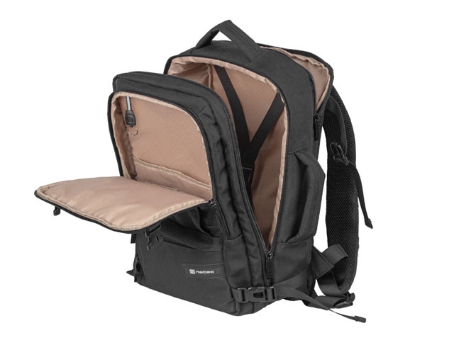 Раница Natec Camel Lite за лаптоп 15.6, обем 19 л, черна