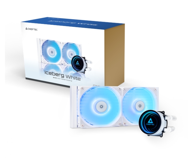 Охлаждане Chieftec Iceberg 240 RGB White, 240mm AIO