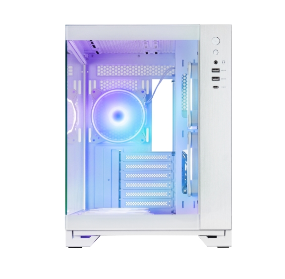 Computer case Chieftec Visio White + Chieftec Iceberg 240 RGB White liquid cooler + Chieftec Vega 850W ATX 3.1 White power supply