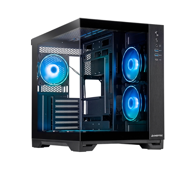 Кутия Chieftec Visio + водно охлаждане Chieftec Iceberg 240 RGB + захранване Chieftec Vega 850W ATX 3.1