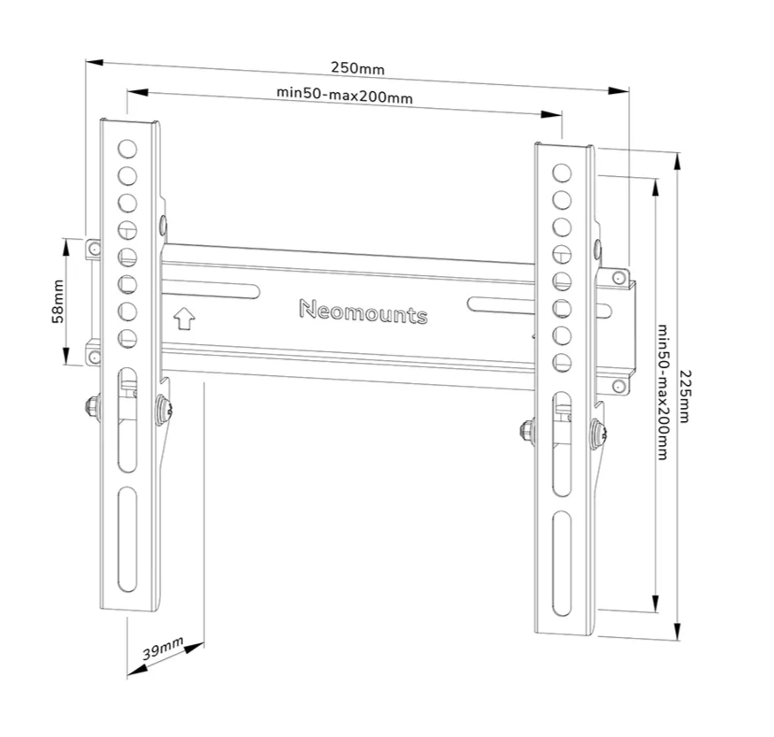 Monitor stand neomounts fix vesa 200x200