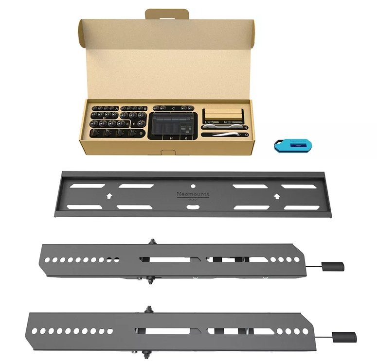 Neomounts Level‑850 TV wall mount, 40–75, tiltable, lockable, quick installation