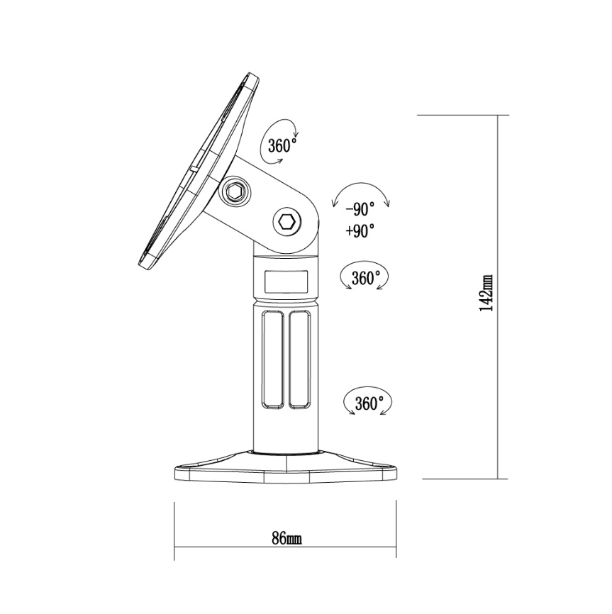Stand for speakers for wall w100