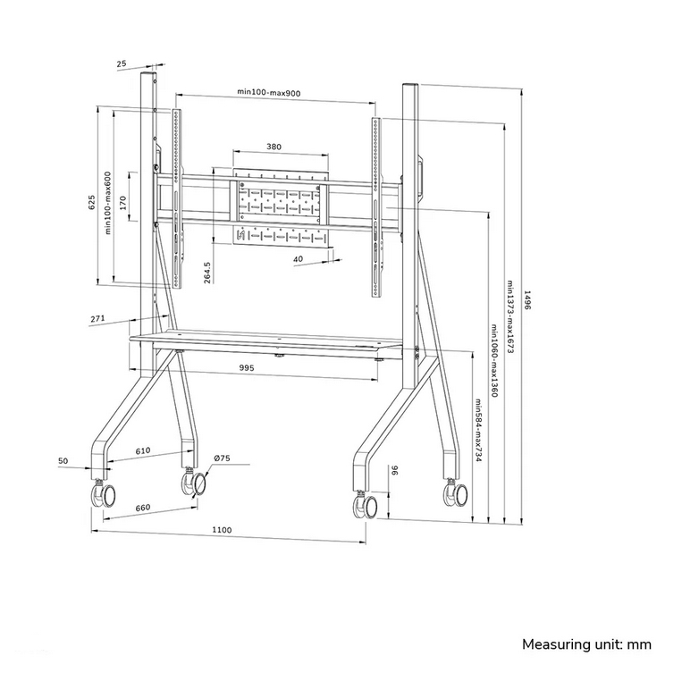 Стойка Neomounts by Newstar Move Go Mobile