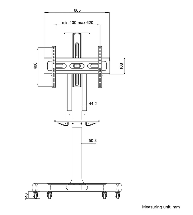 Neomounts by Newstar Mobile Flat Screen Floor Stand (32-75)