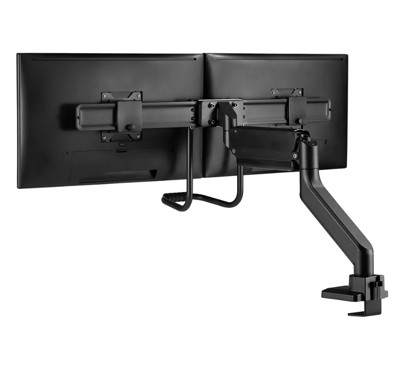 Stand Neomounts by NewStar Screen 2 screens (topfix clamp & grommet) for 2 Monitor Screens, Black