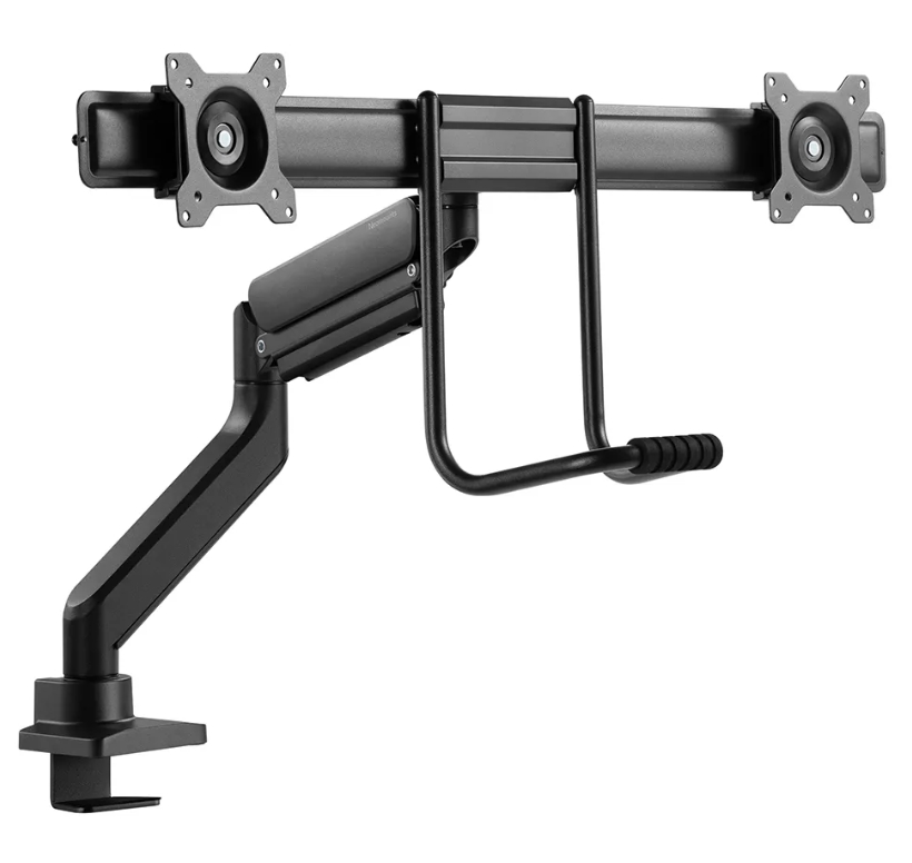 Stand Neomounts by NewStar Screen 2 screens (topfix clamp & grommet) for 2 Monitor Screens, Black