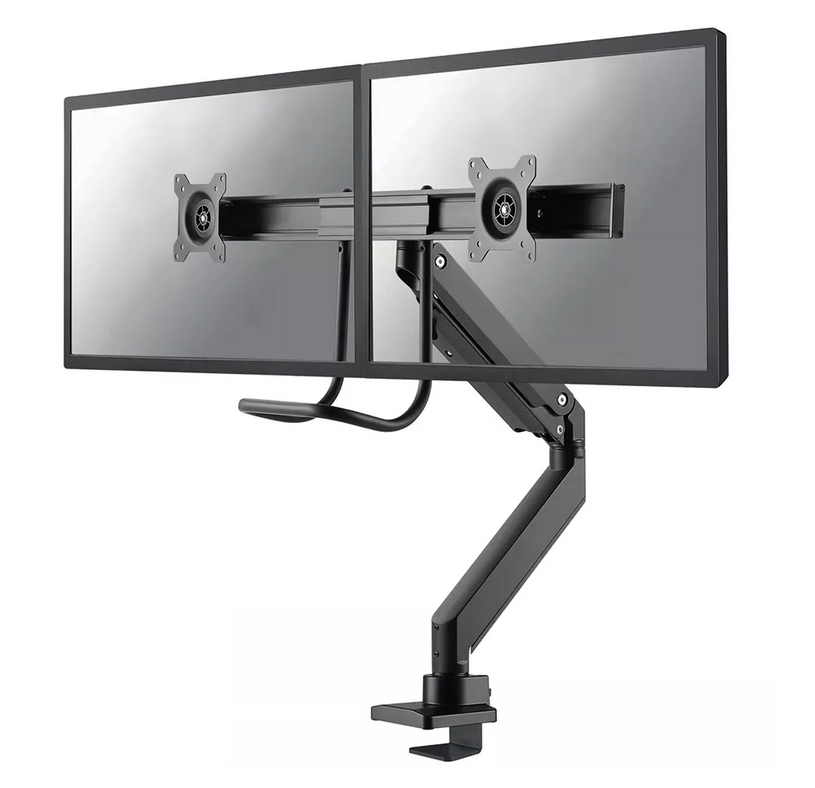 Neomounts monitor arm 10-32 gas spring Topfix 180° stop