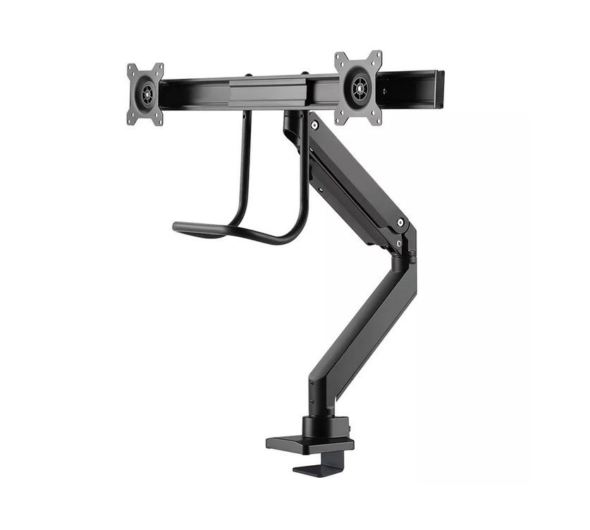 Neomounts monitor arm 10-32 gas spring Topfix 180° stop