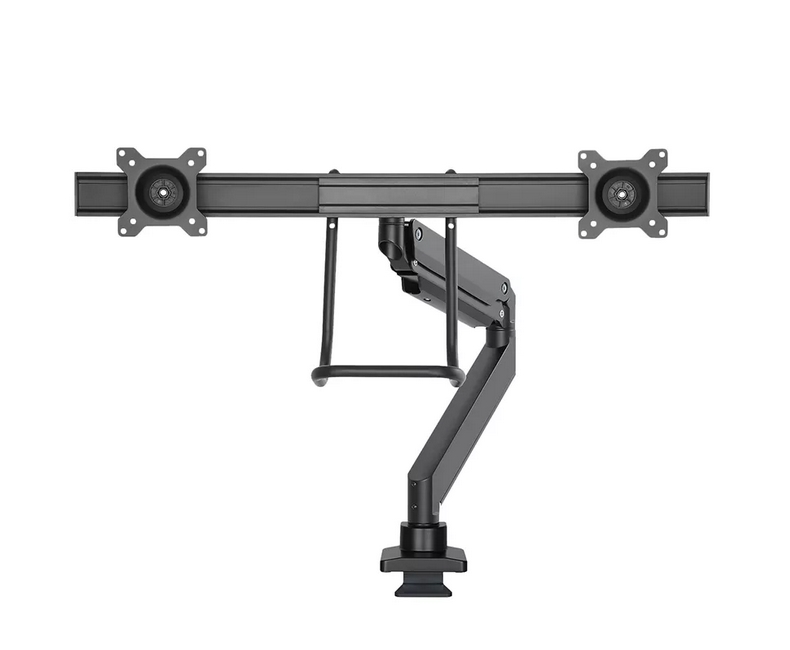 Neomounts monitor arm 10-32 gas spring Topfix 180° stop
