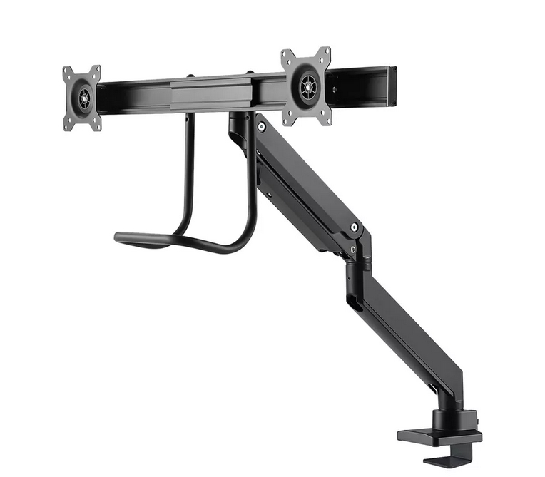 Neomounts monitor arm 10-32 gas spring Topfix 180° stop