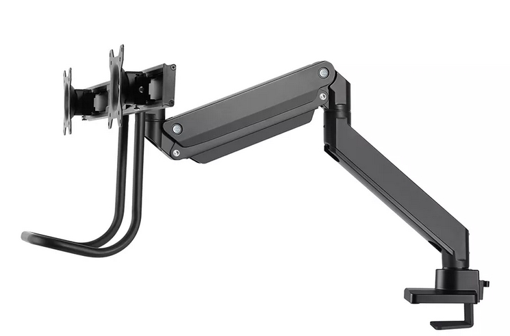 Neomounts monitor arm 10-32 gas spring Topfix 180° stop