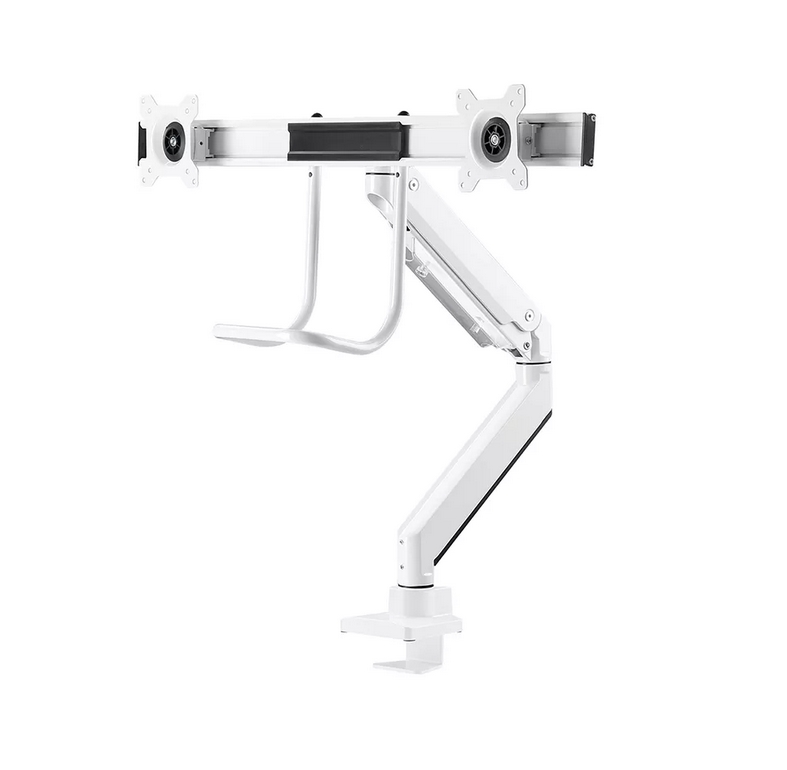 Neomounts monitor arm 10-32 gas spring Topfix 180° stop