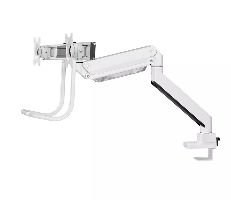 Neomounts monitor arm 10-32 gas spring Topfix 180° stop
