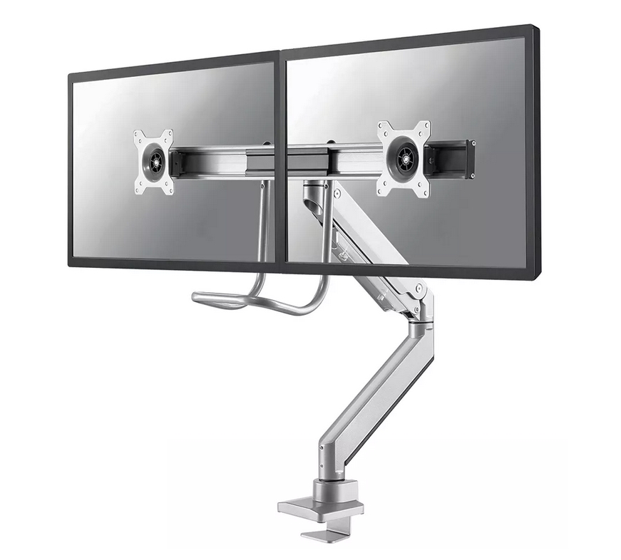 Neomounts monitor arm 10-32 gas spring Topfix 180° stop