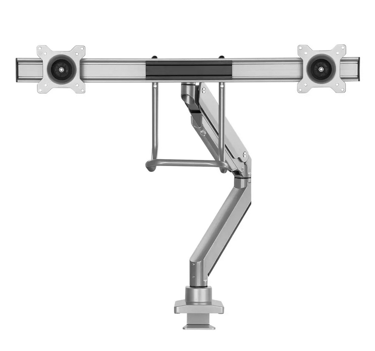 Neomounts monitor arm 10-32 gas spring Topfix 180° stop