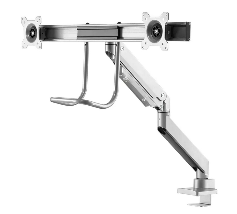 Neomounts monitor arm 10-32 gas spring Topfix 180° stop