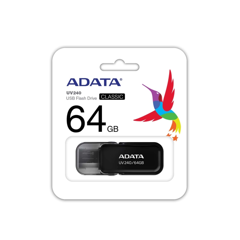 USB памет Adata 64GB UV240 USB 2.0-Flash Drive Black