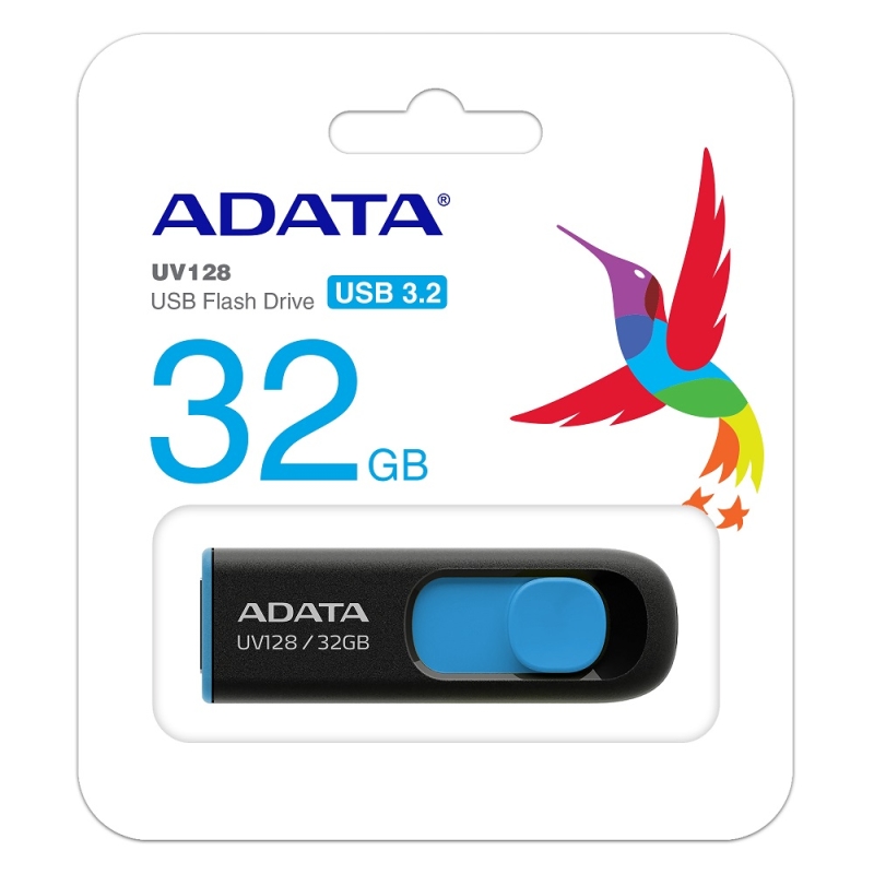USB памет Adata 32GB UV128 USB 3.2 Gen1-Flash Drive Black
