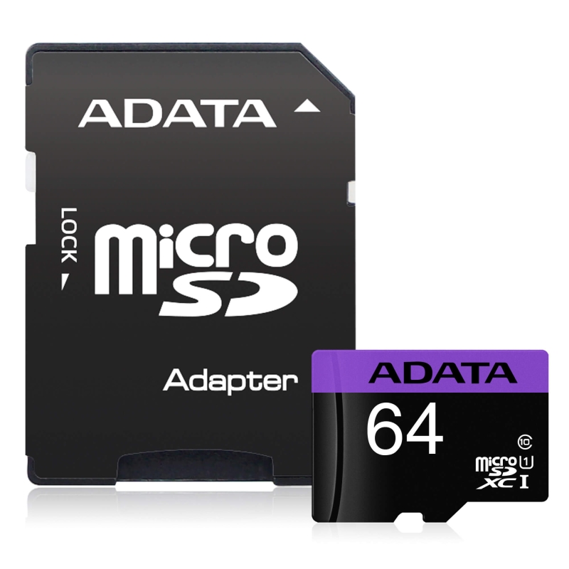 Карта памет Adata 64GB MicroSDXC UHS-I CLASS 10 (1 adapter)