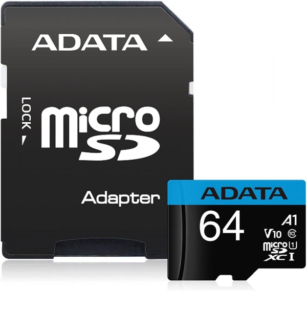 Memory card Adata 64GB MicroSDXC UHS-I CLASS10 A1 (1 adapter)