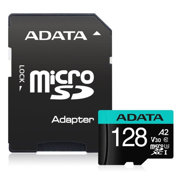 Карта памет Adata 128GB MicroSDXC UHS-I U3 V30S A2 (1 adapter)