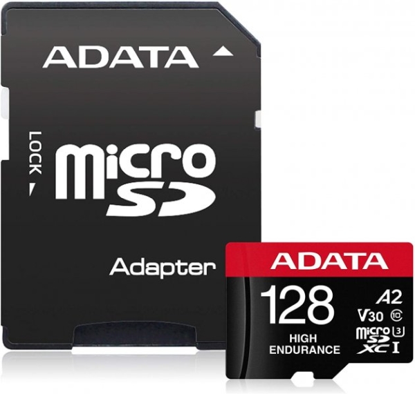 Memory card ADATA 128GB MicroSDXC UHS-I U3 V30S High (adapter)