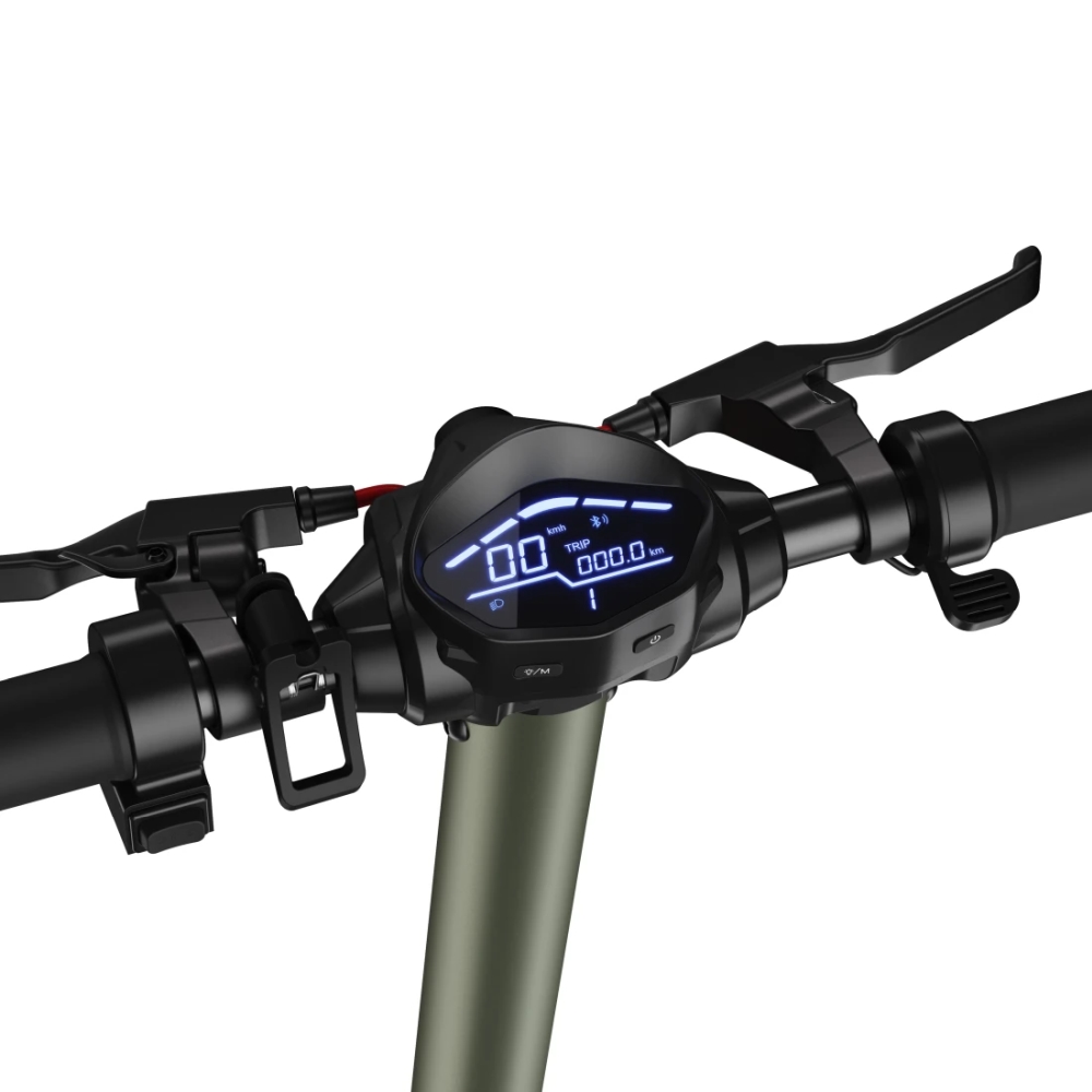 Електрически скутер Sharp 35 км пробег, 350W мотор, LED дисплей, e-ABS, Bluetooth, IPX4, 10 пневматични гуми