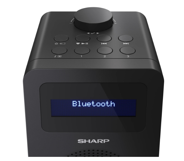 Колонки Sharp DR-430(BK) Digital Radio Bluetooth DAB+ LCD аларма черен