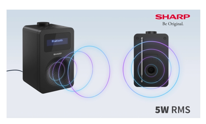Колонки Sharp DR-430(BK) Digital Radio Bluetooth DAB+ LCD аларма черен