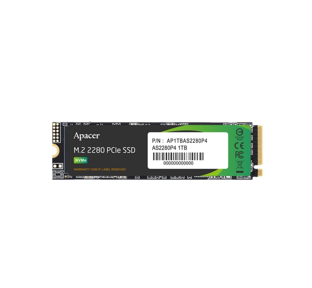 Вътрешен SSD Apacer AS2280P4 M.2 PCIe 1TB