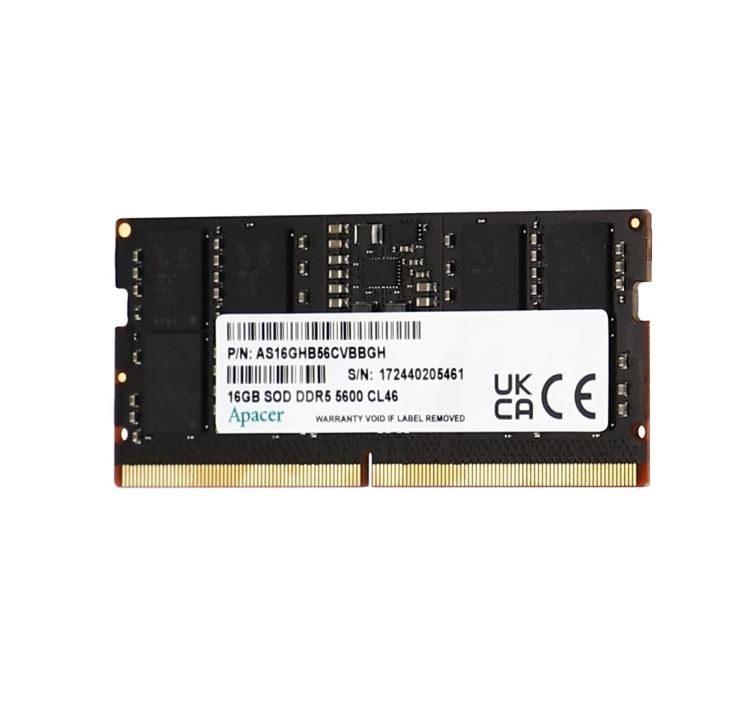 Вътрешна памет Apacer 16GB Notebook Memory - DDR5 SODIMM 5600Hz
