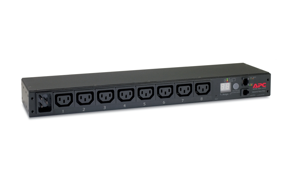Електрически филтър APC RACK PDU, METERED, 1U, 16A, 208/230V