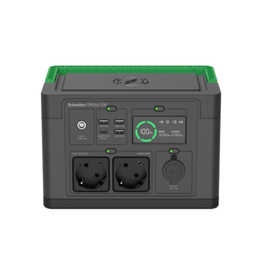 UPS Schneider OffGrid Portable Power Station 330 332Wh Lithium-ion 2 Schuko Sinewave